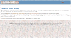 Desktop Screenshot of cdnpapermoney.com