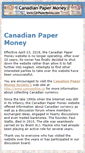 Mobile Screenshot of cdnpapermoney.com
