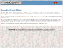 Tablet Screenshot of cdnpapermoney.com